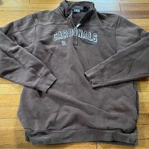 brown cardinals quarter zip